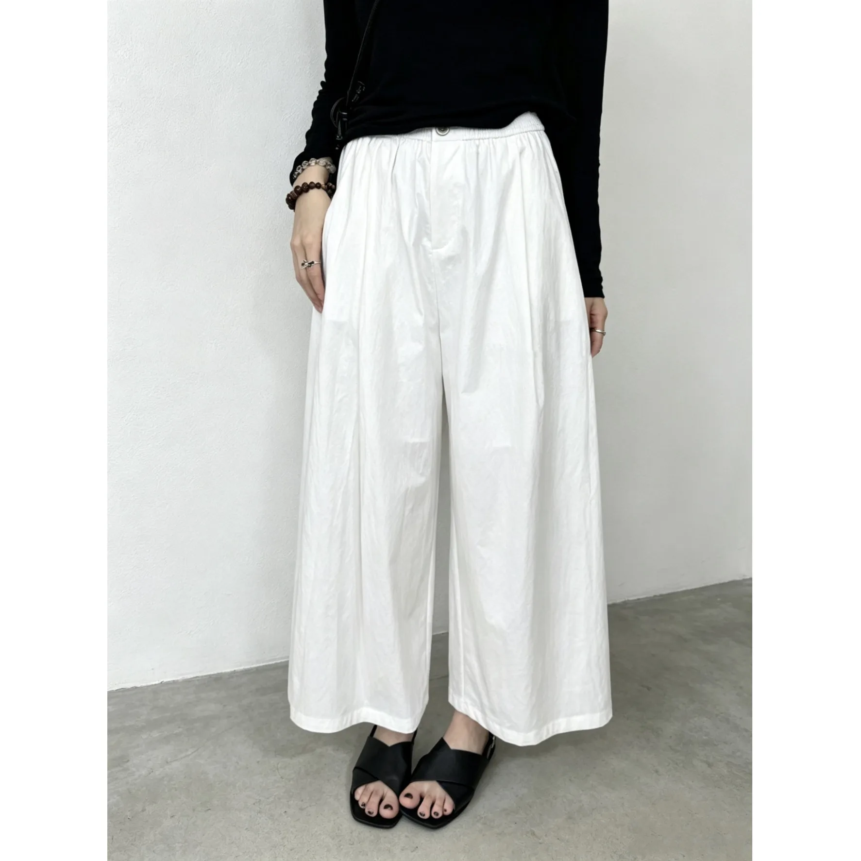 2026 Summer New Style Korean Chic Loose Straight Leg Casual Pants Women's Pure Color Retro Wind Loose Fit High Waist Trousers
2026 Summer New Style Korean Chic Loose Straight Leg Casual Pants Women's Pure Color Retro Wind Loose Fit High Waist Trousers