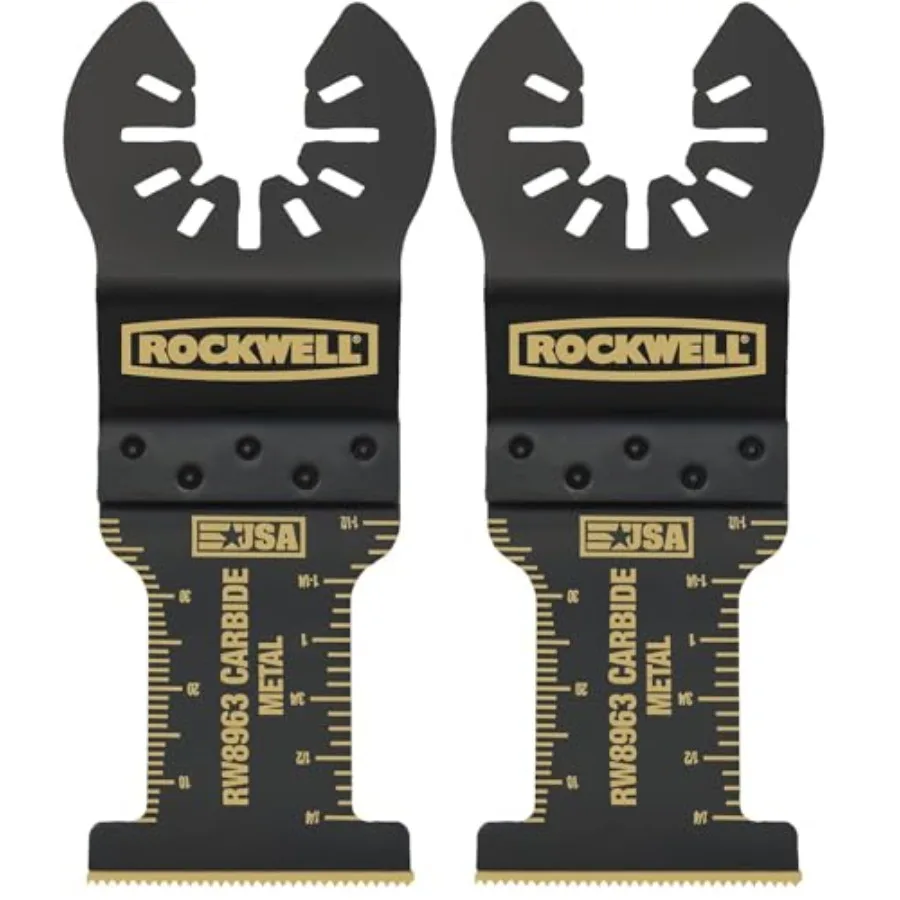 RW8963 Tools Sonicrafter Oscillating Multitool Extended Life Carbide End Cut Blade 1-3/8" Silver Pack of 2
RW8963 Tools Sonicrafter Oscillating Multitool Extended Life Carbide End Cut Blade 1-3/8" Silver Pack of 2