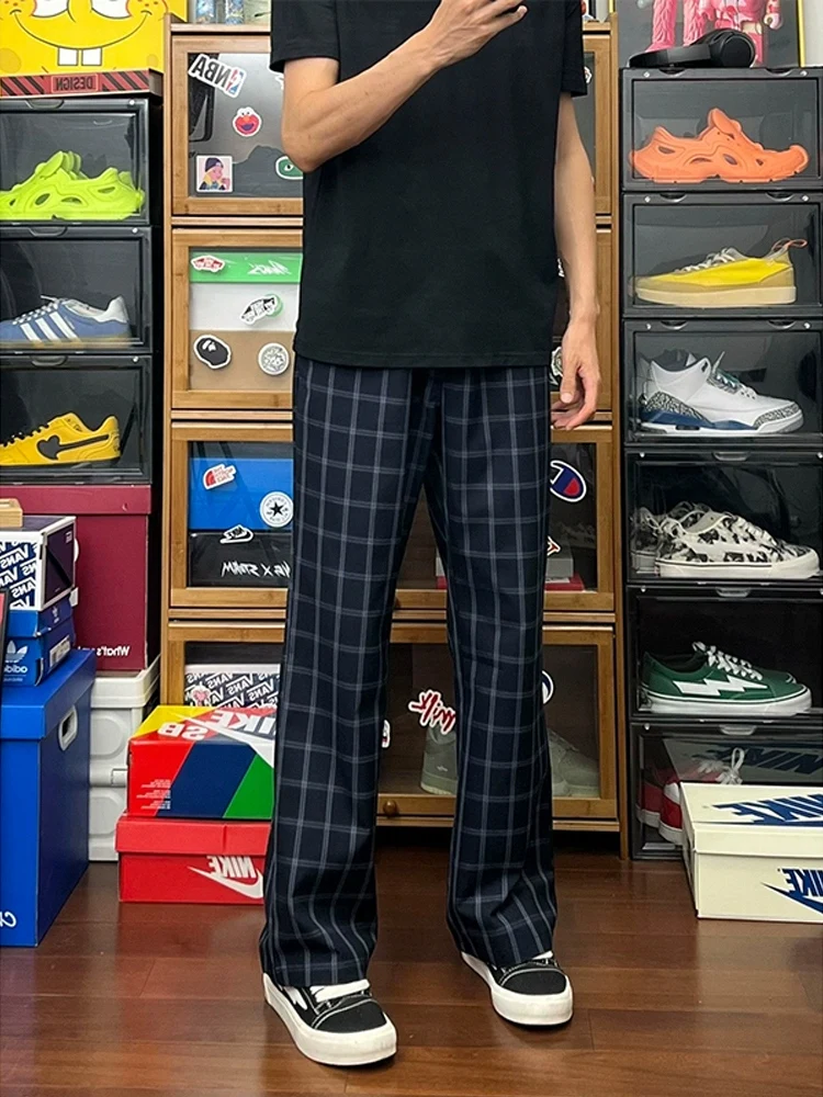 Ice Silk Plaid Pants Men's Summer Thin Faion Qui Dry Sports Sweatpants Casual Flared Knife Pants Ethnic Wear
Ice Silk Plaid Pants Men's Summer Thin Faion Qui Dry Sports Sweatpants Casual Flared Knife Pants Ethnic Wear