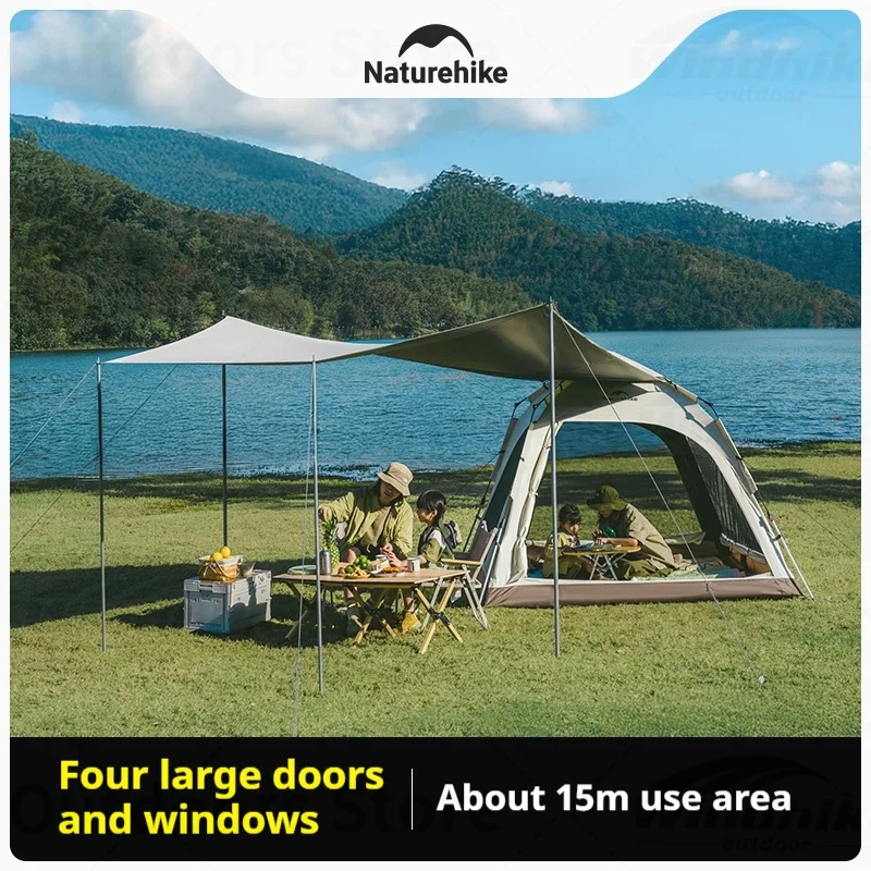 Naturehike Ango Automatic Tent Upgraded Camping Outdoor Park Canopy Tent Lightweight Integrated Portable Tent 3-4P Waterproof
Naturehike Ango Automatic Tent Upgraded Camping Outdoor Park Canopy Tent Lightweight Integrated Portable Tent 3-4P Waterproof