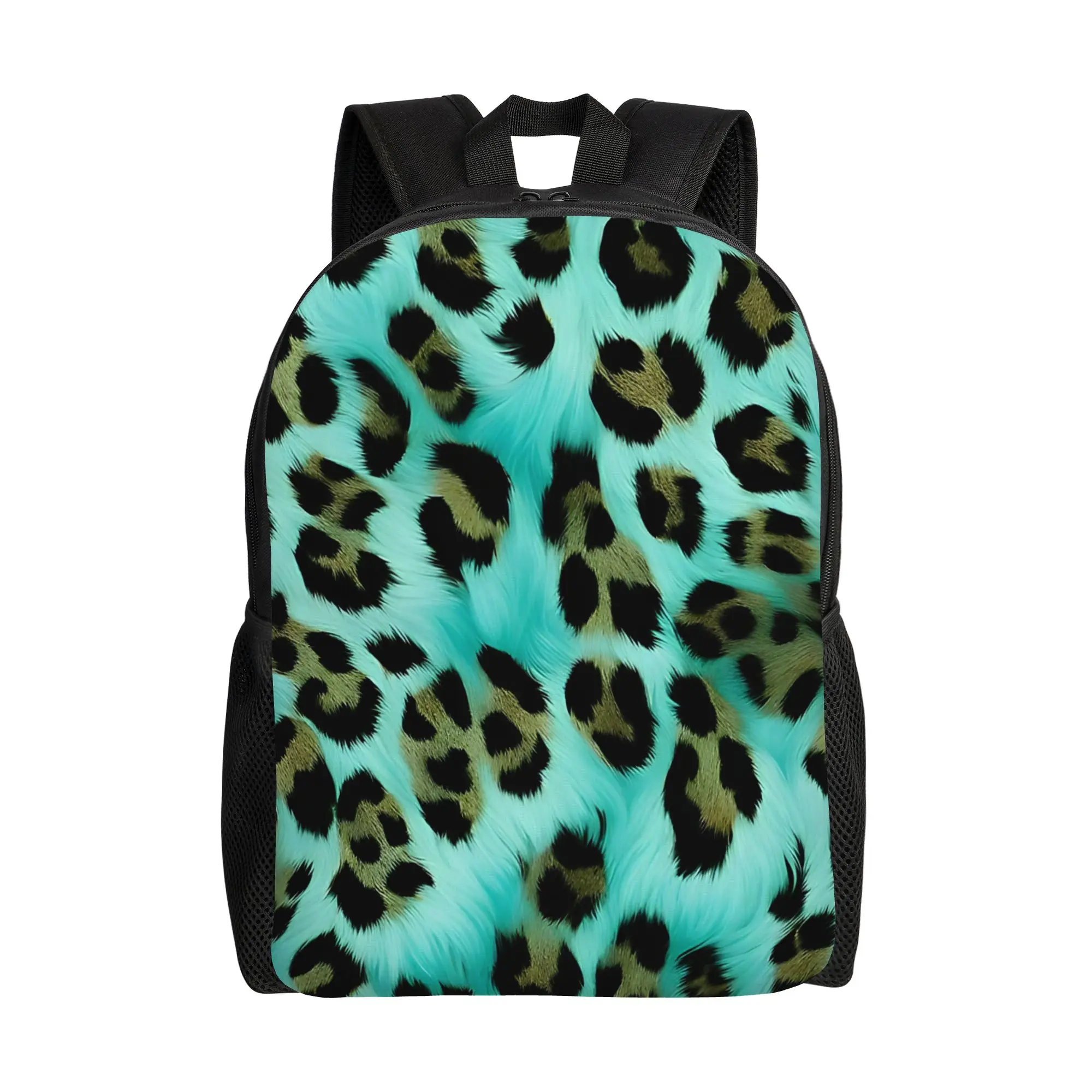 Leopard Print Daypack Back to school season Gold Turquoise Leopard Print Sturdy Shoulder Backpack
Leopard Print Daypack Back to school season Gold Turquoise Leopard Print Sturdy Shoulder Backpack