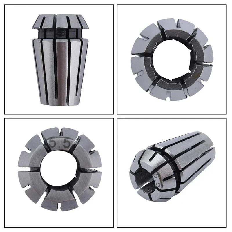 Spring Collet Set CNC Chuck for CNC Milling Cutter Router Tool Engraving Machine Spindle Motor
