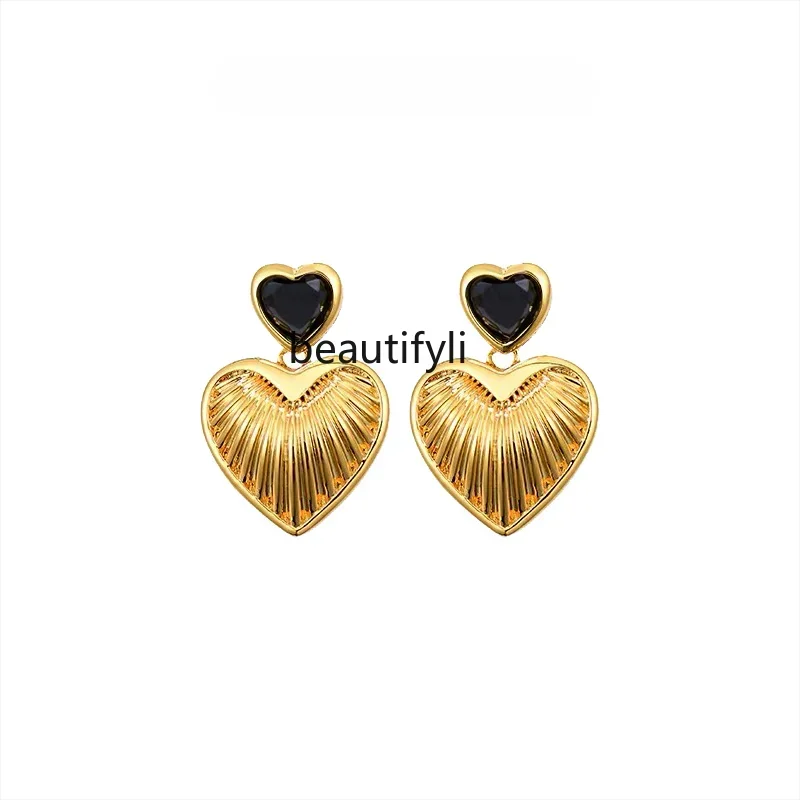 L11 yj European and American Personalized Love Pendant Earrings Simple Graceful High Sense Elegant Stud Earring
L11 yj European and American Personalized Love Pendant Earrings Simple Graceful High Sense Elegant Stud Earring
