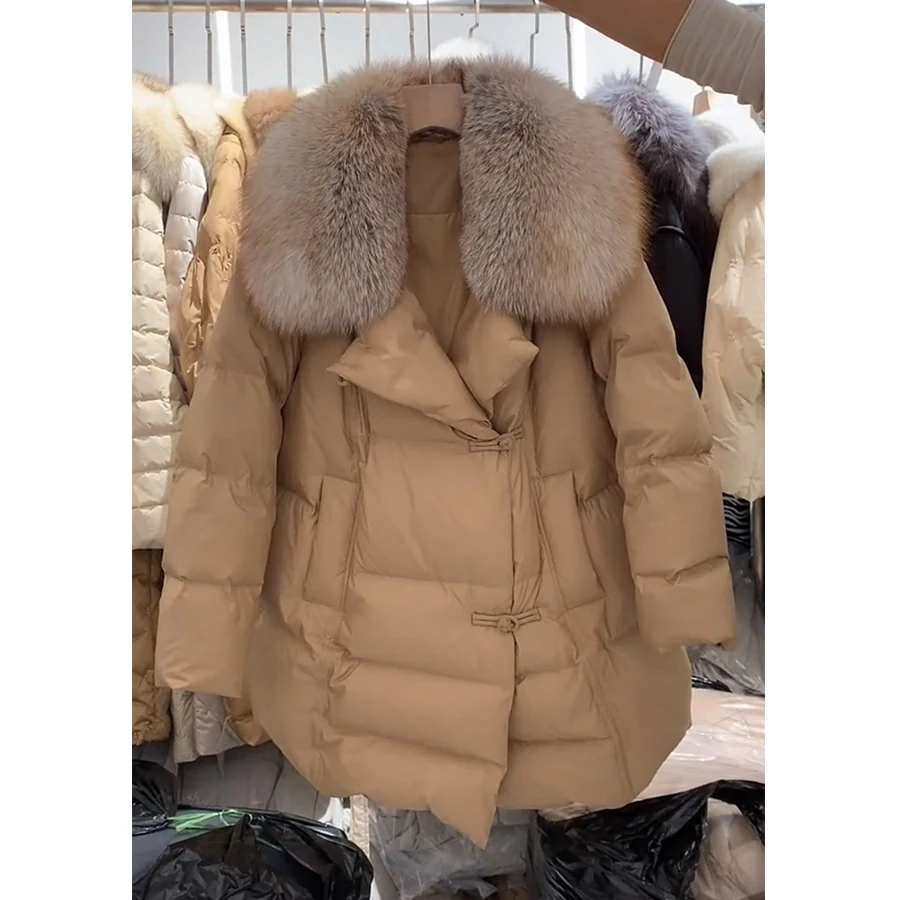 MENINA BONITA 2023 Women Winter Goose Feather Down Jacket with Natural Fox Fur Collar Detachable Real Fur Coat Warm Streetwear
MENINA BONITA 2023 Women Winter Goose Feather Down Jacket with Natural Fox Fur Collar Detachable Real Fur Coat Warm Streetwear