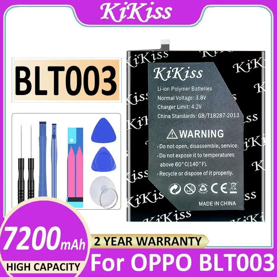 7200mAh High-Capacity For Oppo BLT003 For Realme Pad Mini WI-FI RMP2105 Tablet Battery
7200mAh High-Capacity For Oppo BLT003 For Realme Pad Mini WI-FI RMP2105 Tablet Battery