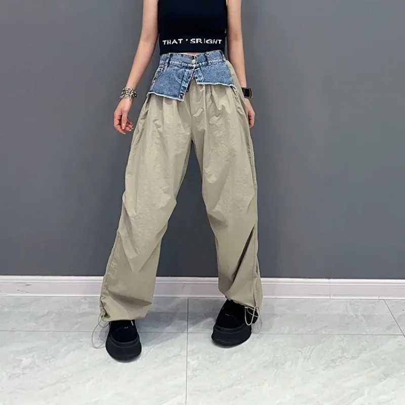 2024 Summer New Casual Denim Splicing Work Suit Straight Leg Pants Personalized Women Fashion Khaki Jeans LX533S
2024 Summer New Casual Denim Splicing Work Suit Straight Leg Pants Personalized Women Fashion Khaki Jeans LX533S
