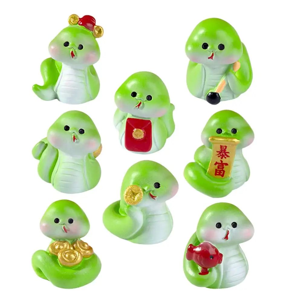 8 Pcs Lucky Snake Decoration Animal Figures Mini Figurine Little Resin Miniature Figurines Fake Snakes for Garden
8 Pcs Lucky Snake Decoration Animal Figures Mini Figurine Little Resin Miniature Figurines Fake Snakes for Garden
