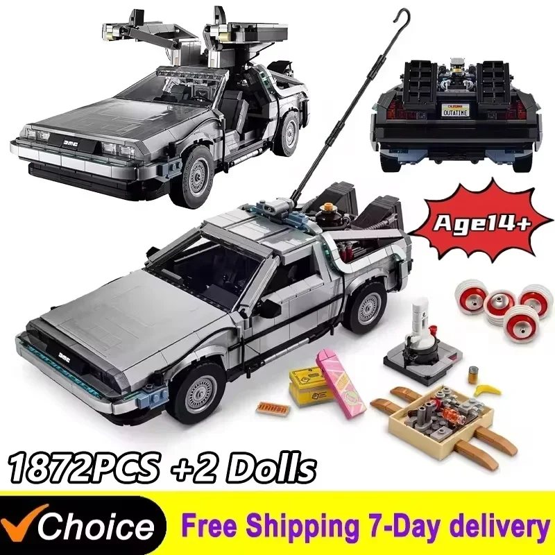 NEW 1872pcs Time Machine Building Set - Retro Futuristic Car Model Kit, Compatible with 10300, DIY Sci-Fi Movie Collectible Gift
NEW 1872pcs Time Machine Building Set - Retro Futuristic Car Model Kit, Compatible with 10300, DIY Sci-Fi Movie Collectible Gift