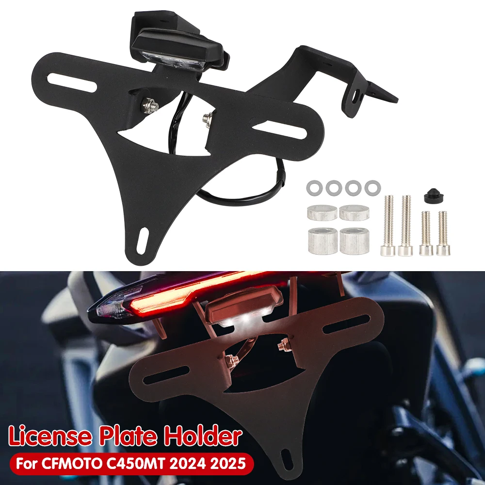 Motorcycle License Plate Bracket Tail Tidy Fender Eliminator Number Holder Support For CFMOTO CF MOTO CF450MT 450 MT 2024 2025
Motorcycle License Plate Bracket Tail Tidy Fender Eliminator Number Holder Support For CFMOTO CF MOTO CF450MT 450 MT 2024 2025