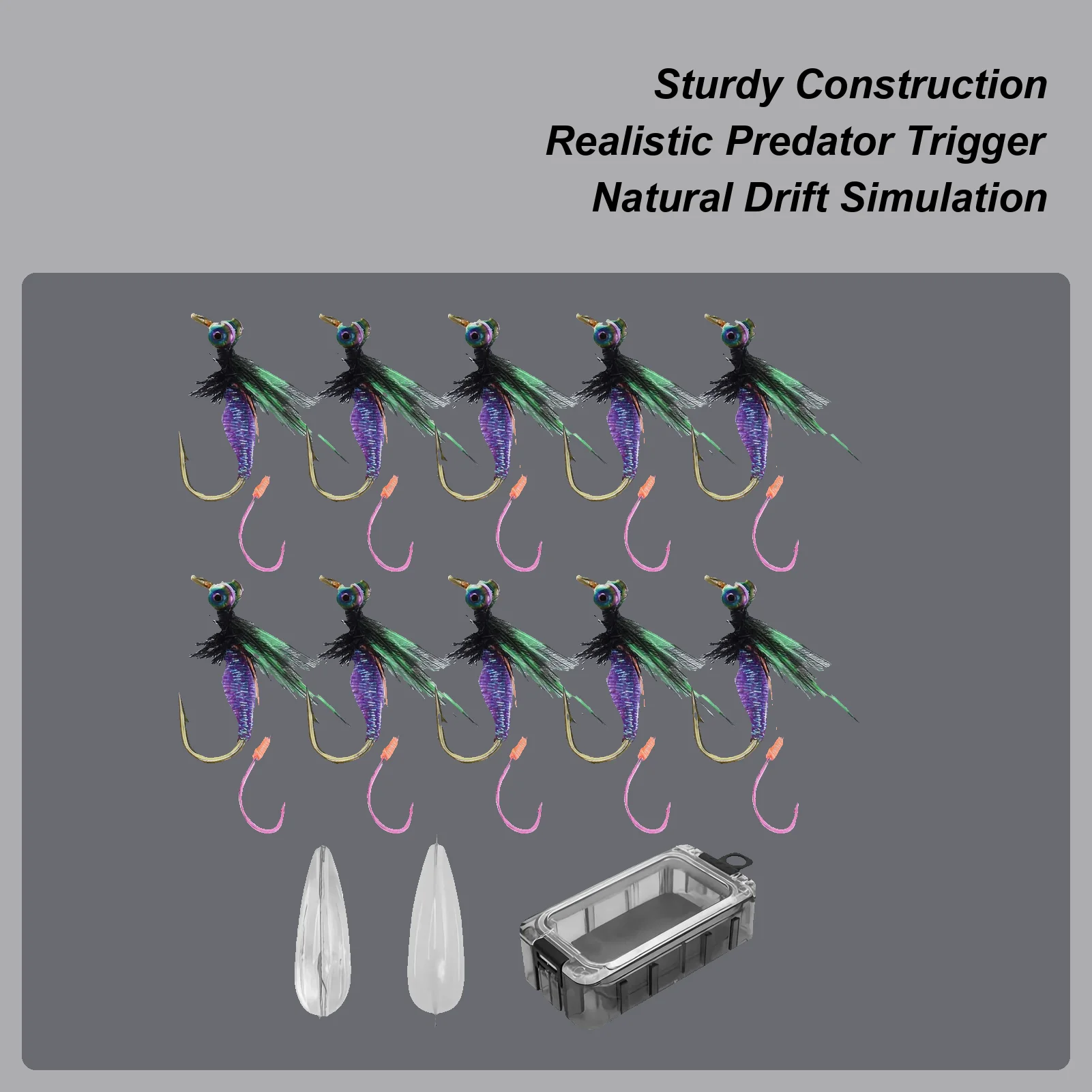 Fly Fishing Lures Panfish Lures Set 10 Pieces Attractant Simulated Double Hook Bait For Dad Adventures Freshwater Saltwater
Fly Fishing Lures Panfish Lures Set 10 Pieces Attractant Simulated Double Hook Bait For Dad Adventures Freshwater Saltwater