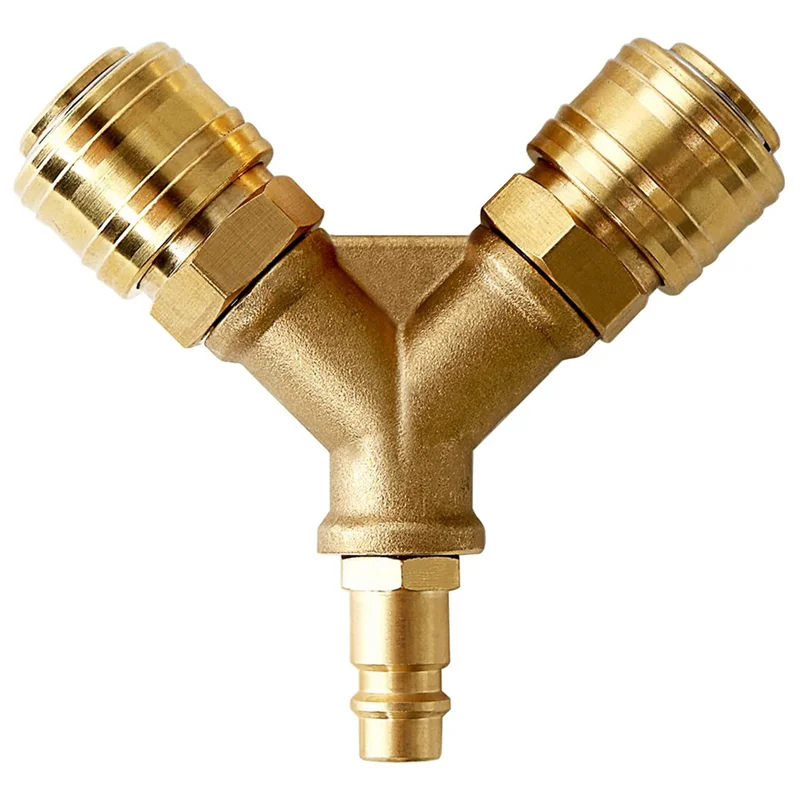 Brass Compressed Air Distributor 2 Way With Couplings Air Hose Quick Connect Distributor Y Distributor Air Distributor
Brass Compressed Air Distributor 2 Way With Couplings Air Hose Quick Connect Distributor Y Distributor Air Distributor
