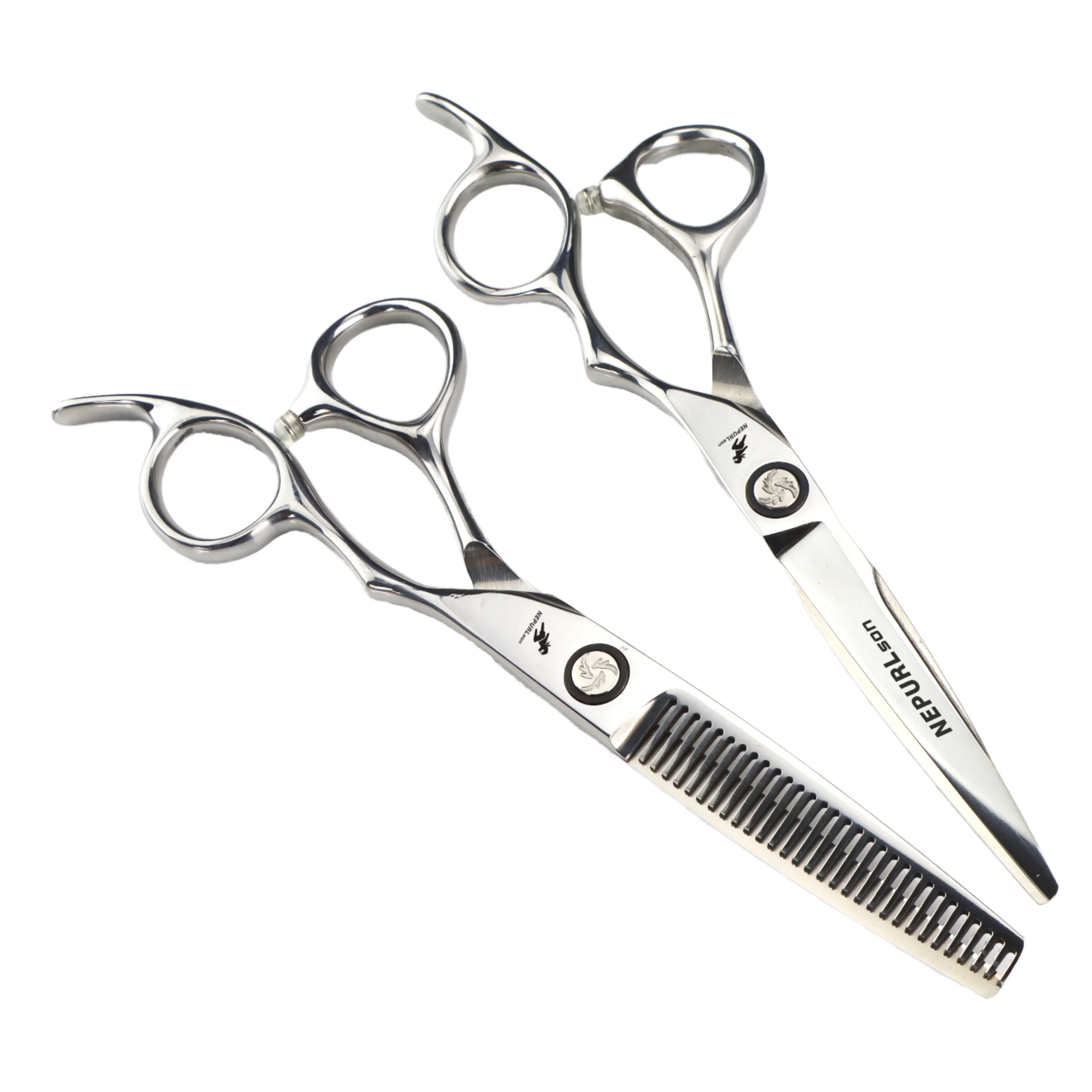 Polished Silver Stainless Steel Right-Handed Thinning Barber's Shears Sharp Tip 28 Teeth Hair Cutting Scissors Salon Use
Polished Silver Stainless Steel Right-Handed Thinning Barber's Shears Sharp Tip 28 Teeth Hair Cutting Scissors Salon Use