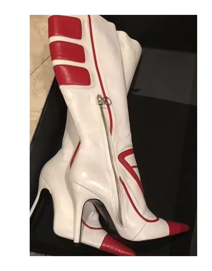 Fashion Leather Pointed Toe Zip Boots Women Design Sexy Stiletto High Heel Knee High Boots Lady Shoes Party Fall Luxury
Fashion Leather Pointed Toe Zip Boots Women Design Sexy Stiletto High Heel Knee High Boots Lady Shoes Party Fall Luxury
