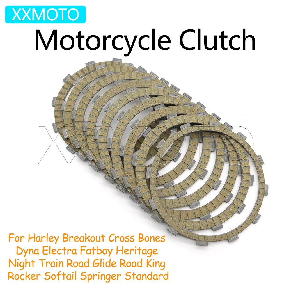 For Harley Road King Dyna Glide Ultra Heritage Softail Custom Fat Bob Breakout FXSB Rocker FXCW Clutch Friction Plates Kits
For Harley Road King Dyna Glide Ultra Heritage Softail Custom Fat Bob Breakout FXSB Rocker FXCW Clutch Friction Plates Kits