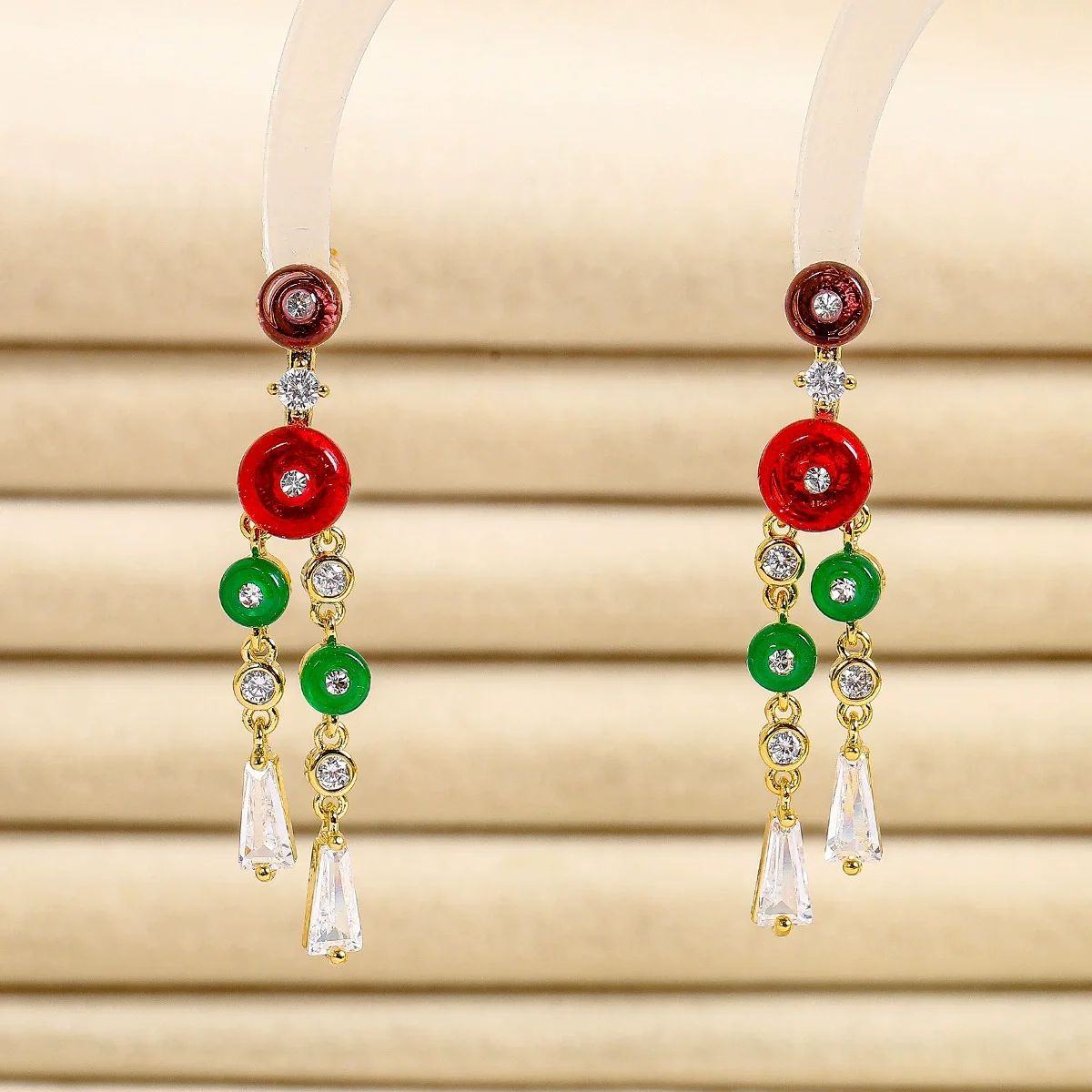 New Chinese-style long-flowing tassel-style earrings with a light luxury style - abacus bead stud earrings
New Chinese-style long-flowing tassel-style earrings with a light luxury style - abacus bead stud earrings