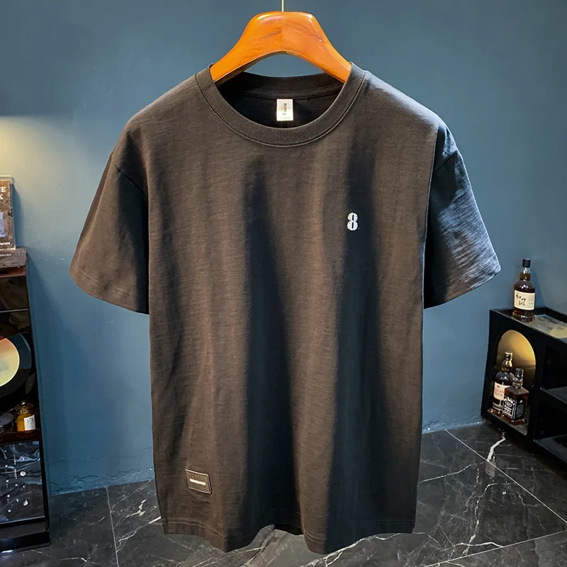 T-shirt short sleeved men's summer thin trendy brand casual breathable comfortable versatile simple five quarter sleeve clothes
T-shirt short sleeved men's summer thin trendy brand casual breathable comfortable versatile simple five quarter sleeve clothes