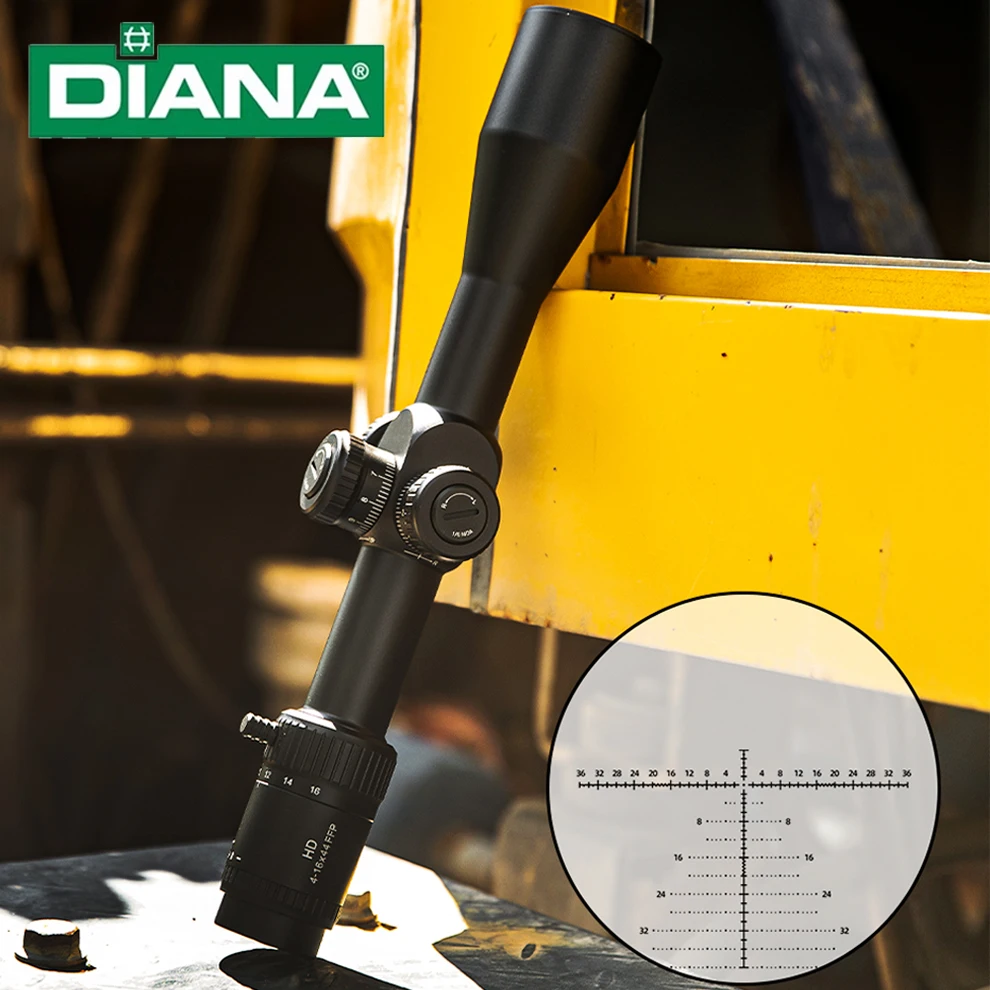 Оптический прицел DIANA 4-16x44 с первой фокальной плоскостью, HD, для использования на открытом воздухе
Оптический прицел DIANA 4-16x44 с первой фокальной плоскостью, HD, для использования на открытом воздухе