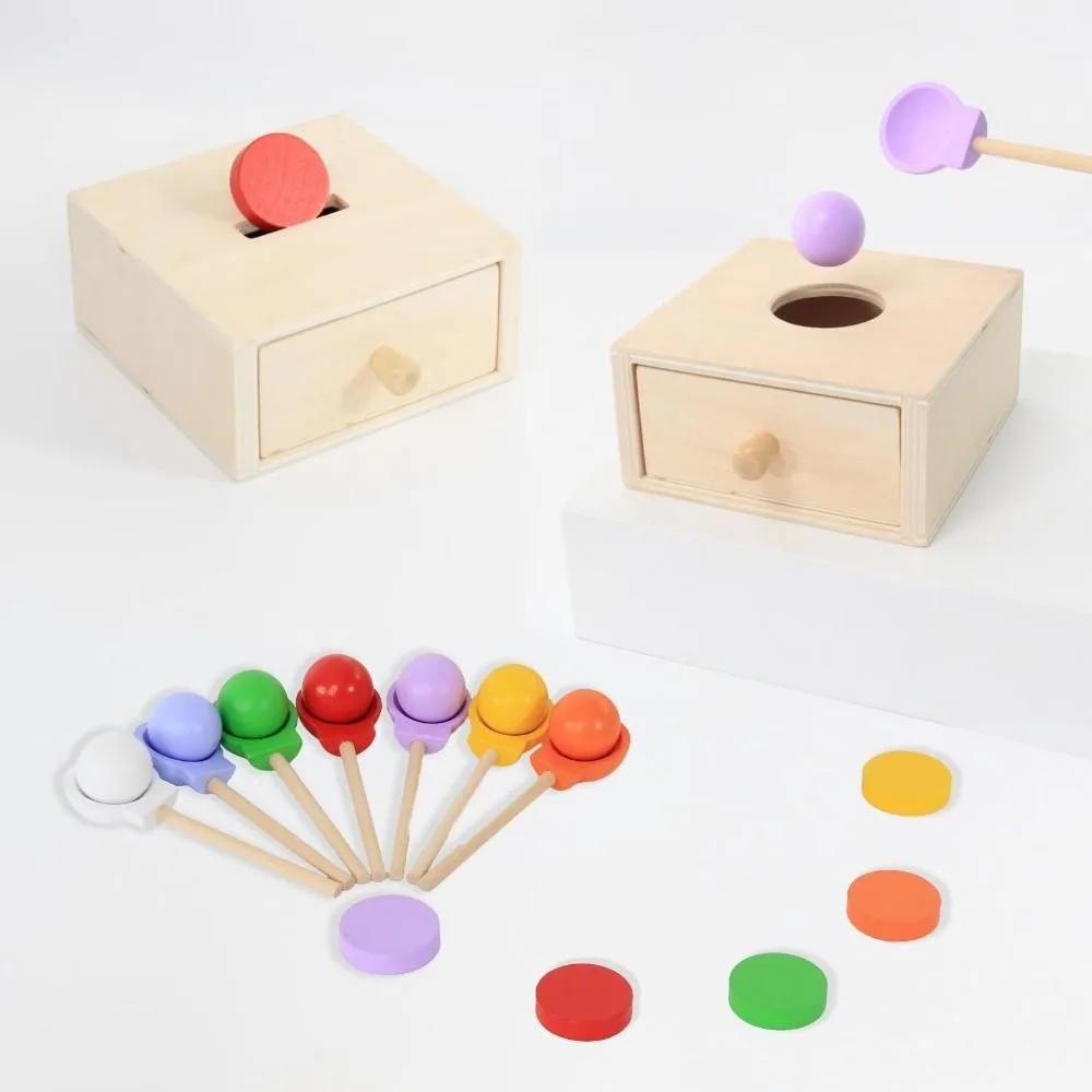2-in-1 Montessori Toys Wooden Color Shape Sorting Object Permanence Box Educational with Balls Early Childhood Toys For Babies
2-in-1 Montessori Toys Wooden Color Shape Sorting Object Permanence Box Educational with Balls Early Childhood Toys For Babies