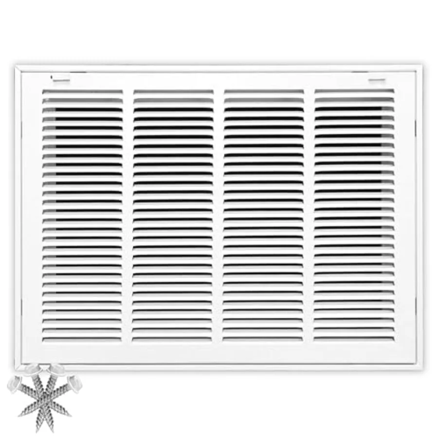 20 x 14 Duct Opening Steel Return Air Filter Grille for 1-inch Filter Removable Door Flat Stamped HVAC Vent Cover Grille Outer
20 x 14 Duct Opening Steel Return Air Filter Grille for 1-inch Filter Removable Door Flat Stamped HVAC Vent Cover Grille Outer