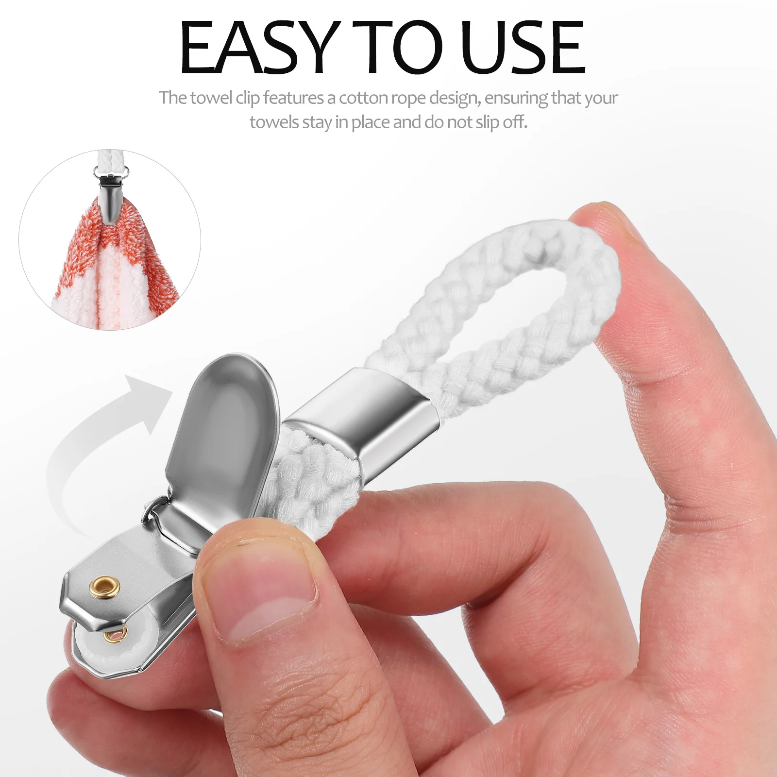 16pcs Bath Towel Clips Cotton Rope Non-rusting Metal Bathroom Kitchen Holder Corn Pattern Milky White Secure Grip
16pcs Bath Towel Clips Cotton Rope Non-rusting Metal Bathroom Kitchen Holder Corn Pattern Milky White Secure Grip