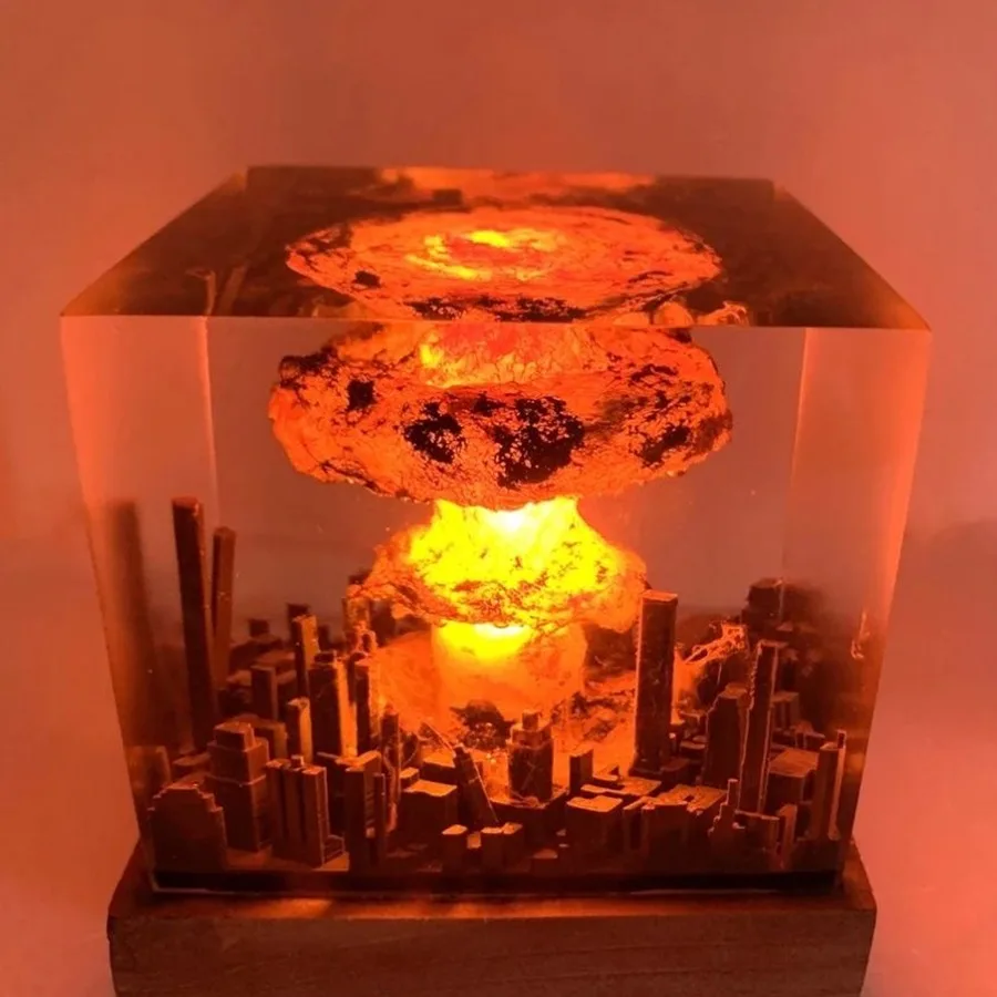 Volcano Mushroom Cloud Lamp Resin Lamp Living Room Room Decoration 3D Night Light Rechargeable Christmas Party Gift Ornament
Volcano Mushroom Cloud Lamp Resin Lamp Living Room Room Decoration 3D Night Light Rechargeable Christmas Party Gift Ornament