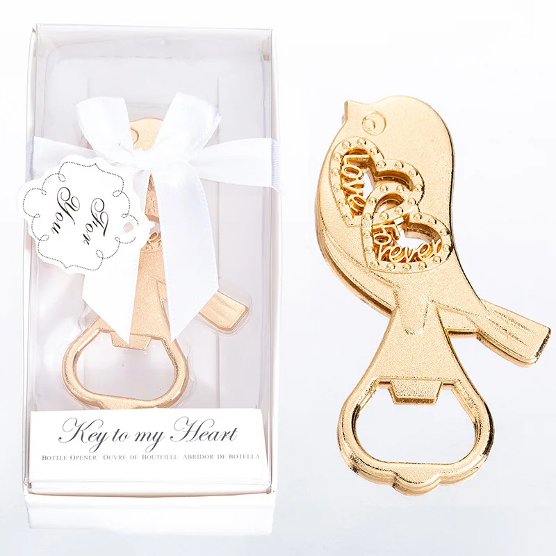 20pcs/lot Gold Love Forever Bird Bottle Opener Wedding Favor Gifts for Guests Party Souvenirs Heart Beer Opener with Gift Box
20pcs/lot Gold Love Forever Bird Bottle Opener Wedding Favor Gifts for Guests Party Souvenirs Heart Beer Opener with Gift Box