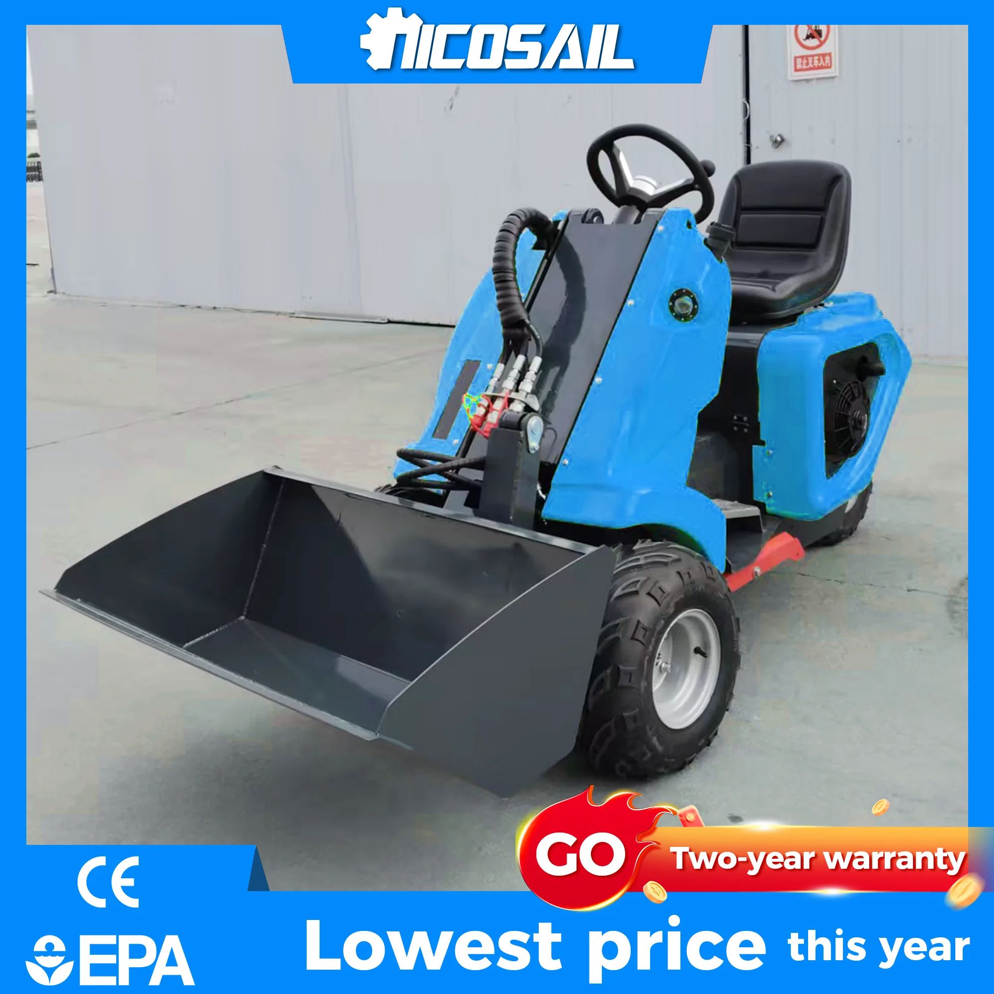 3 wheel mini loader Hydrostatic Transmission Automatic Bucket Leveling Quick-change Interface for Landscaping Municipal Work
3 wheel mini loader Hydrostatic Transmission Automatic Bucket Leveling Quick-change Interface for Landscaping Municipal Work