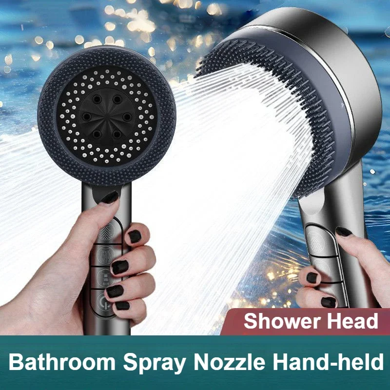 4 Modes High Pressure Showerhead Shower Accessories One-key Stop Water Massage Shower Head with Filter Element Shower Nozzle
4 Modes High Pressure Showerhead Shower Accessories One-key Stop Water Massage Shower Head with Filter Element Shower Nozzle