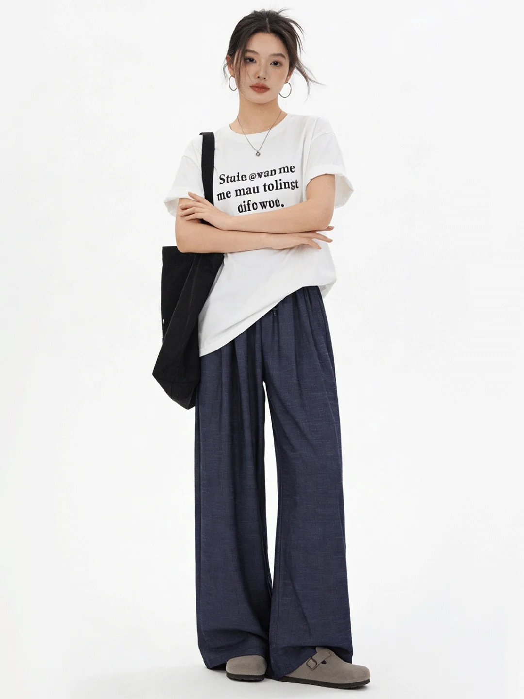 Retro Korean Style Loose Wide Leg Pants Draped Elastic High Waist Straight Casual Long Trousers Loose Fit Spring 2026
Retro Korean Style Loose Wide Leg Pants Draped Elastic High Waist Straight Casual Long Trousers Loose Fit Spring 2026