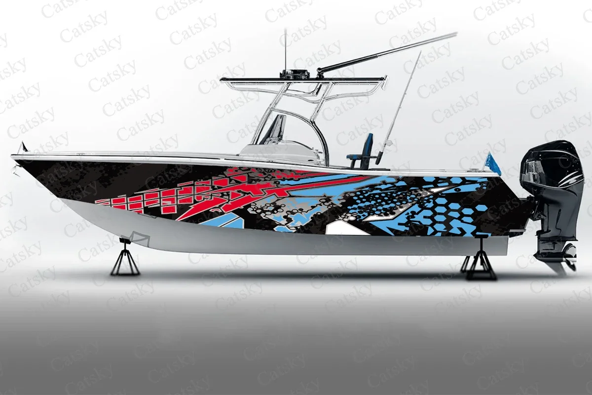 Colorful vector graphic abstraction Boat Sticker Packaging Fish Boat Vinyl Waterproof Custom Marine Boat Decal wrap vinyl
Colorful vector graphic abstraction Boat Sticker Packaging Fish Boat Vinyl Waterproof Custom Marine Boat Decal wrap vinyl