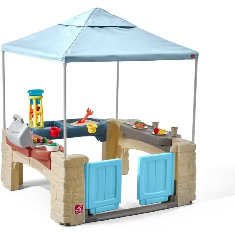 Playtime Patio с игровым набором — Затененный открытый игровой домик для детей с реалистичными и интерактивными функциями — 60 дюймов В x 47,5 дюймов Ш x 47,5 дюйма Г
Playtime Patio с игровым набором — Затененный открытый игровой домик для детей с реалистичными и интерактивными функциями — 60 дюймов В x 47,5 дюймов Ш x 47,5 дюйма Г