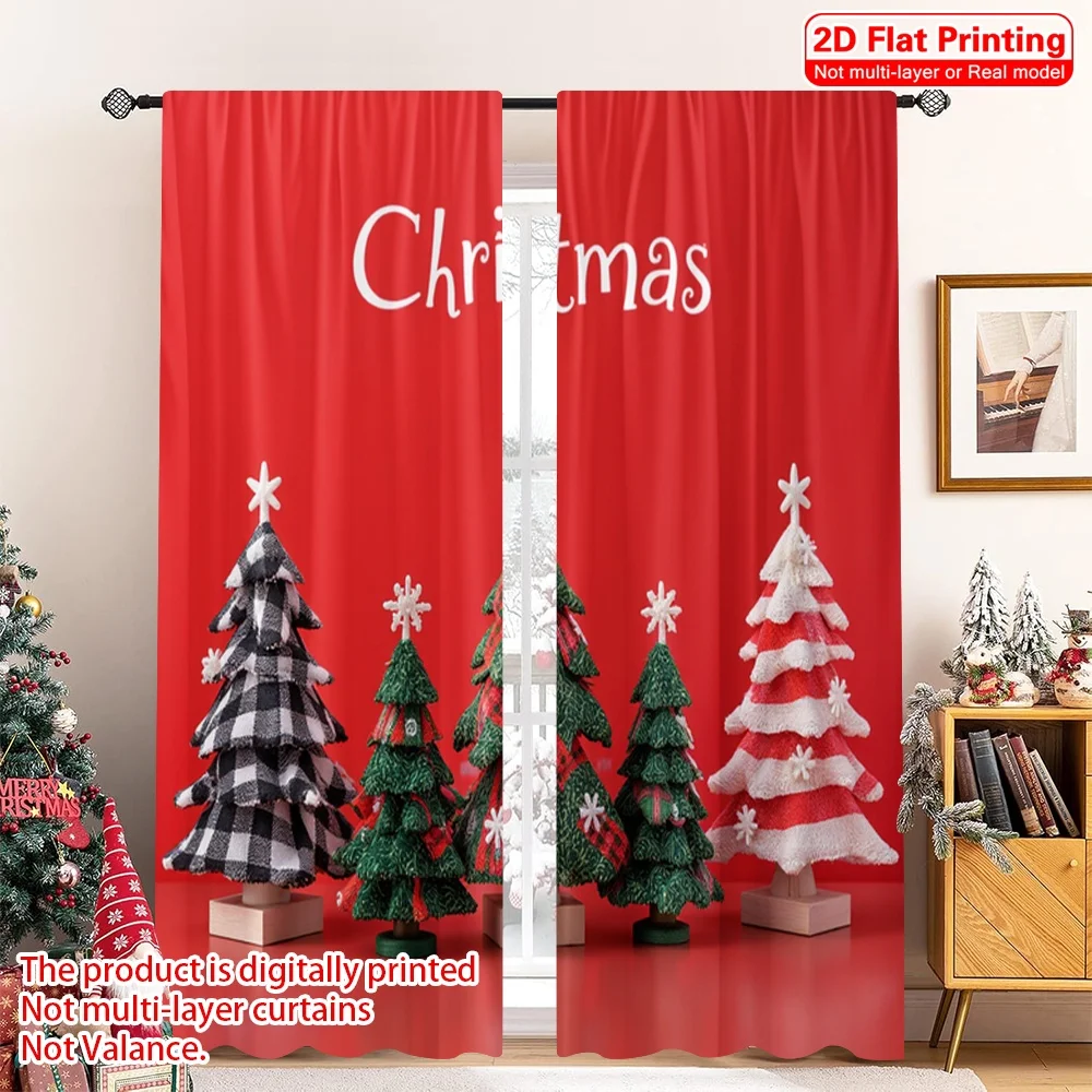 2pcs 2D flat printing Christmas Party Curtain Festive Christmas Trees Holiday Fabric Without Electricity Birthday Party Use for
2pcs 2D flat printing Christmas Party Curtain Festive Christmas Trees Holiday Fabric Without Electricity Birthday Party Use for