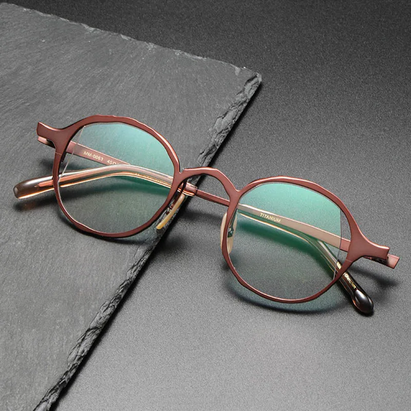 Japanese Handmade Pure Titanium Eyeglasses Round Frame Men Retro Optical Eyewear Replaceable Lens Prescription Glasses Women
Japanese Handmade Pure Titanium Eyeglasses Round Frame Men Retro Optical Eyewear Replaceable Lens Prescription Glasses Women