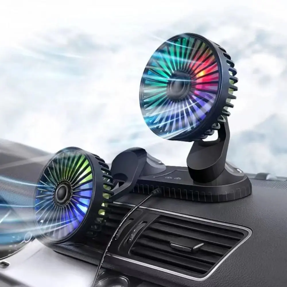 RVs Low Noise Universal Cooling Fan 360° Rotatable 3 Speeds Adjustable Dual Head Fan Dashboard Air Circulator Fan Desktop
RVs Low Noise Universal Cooling Fan 360° Rotatable 3 Speeds Adjustable Dual Head Fan Dashboard Air Circulator Fan Desktop