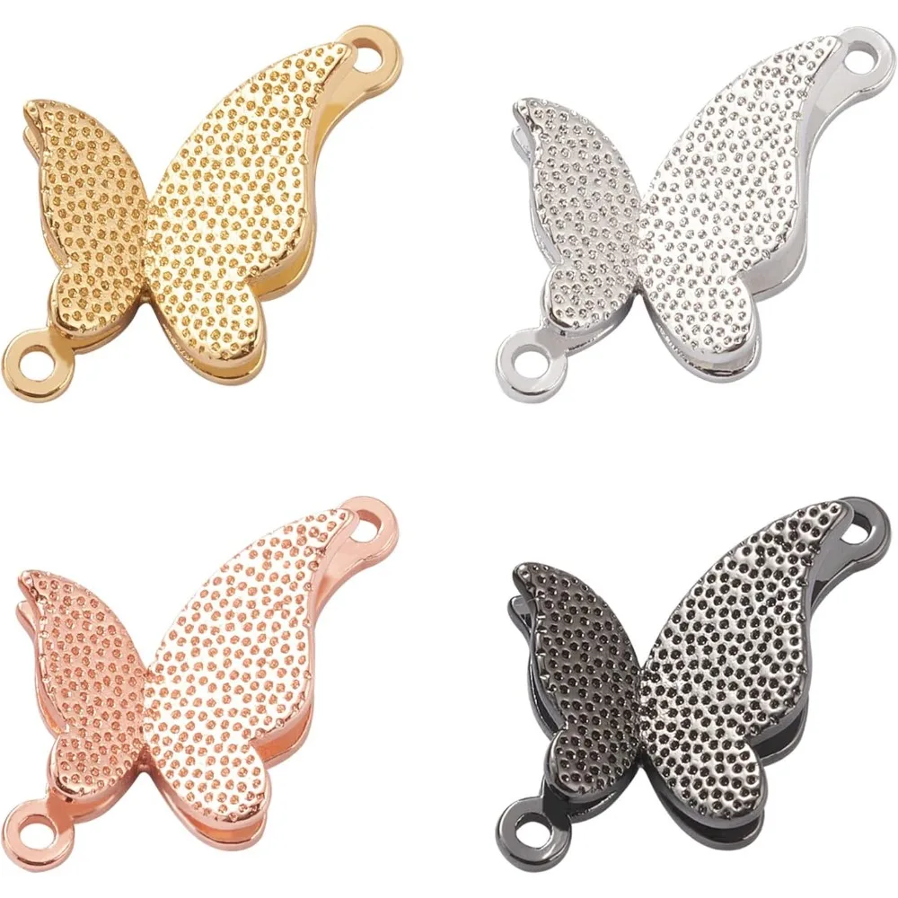 12Pcs 4 Colors Brass Butterfly Charms Cute Butterfly Pendants Bracelet Charms Links Connectors(17.5x10x5mm) for DIY Necklace
12Pcs 4 Colors Brass Butterfly Charms Cute Butterfly Pendants Bracelet Charms Links Connectors(17.5x10x5mm) for DIY Necklace