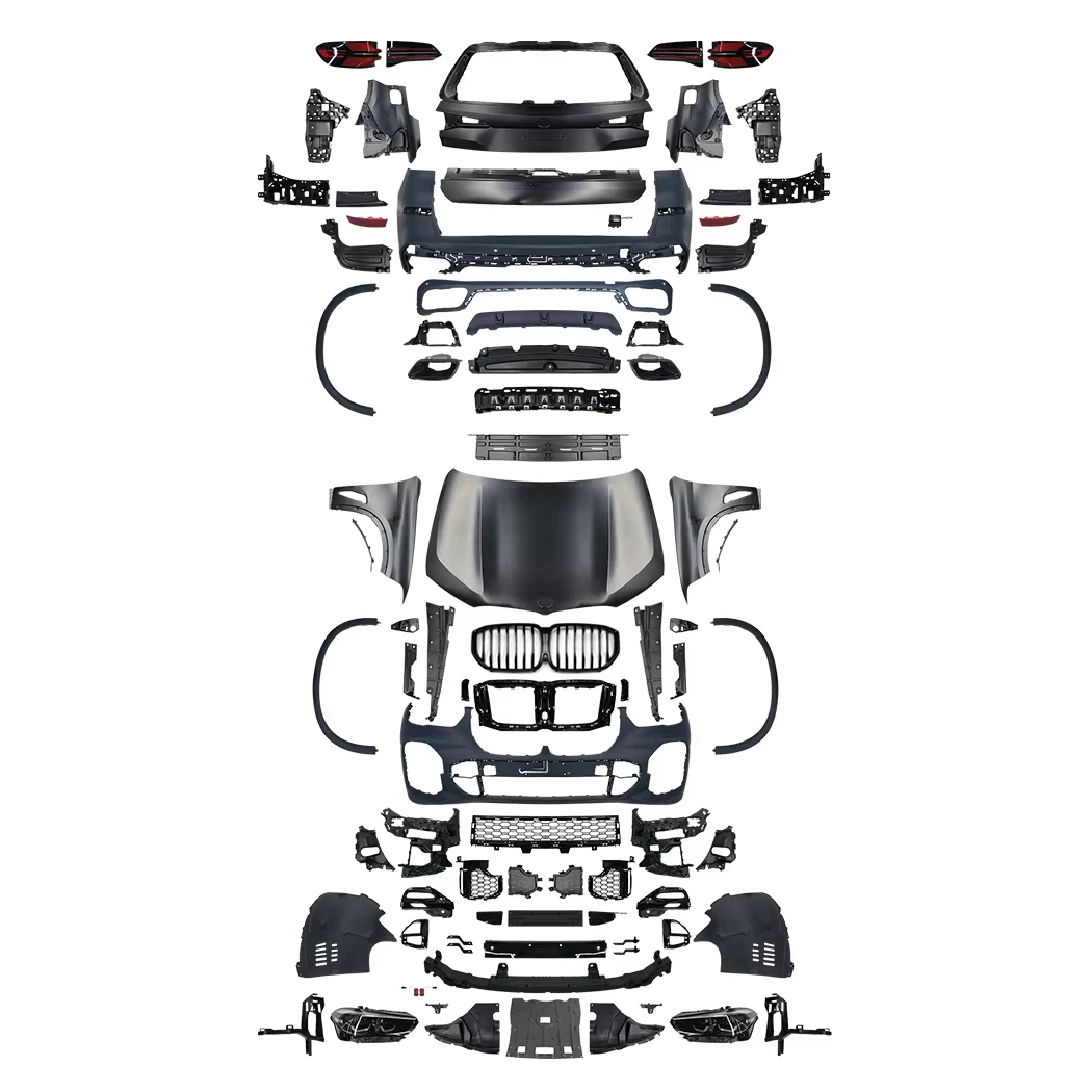 Damei для X5 E70 2008-2013 Обновление G05-MT 19-22 Обвес Комплект бампера Светодиодные фары
Damei для X5 E70 2008-2013 Обновление G05-MT 19-22 Обвес Комплект бампера Светодиодные фары