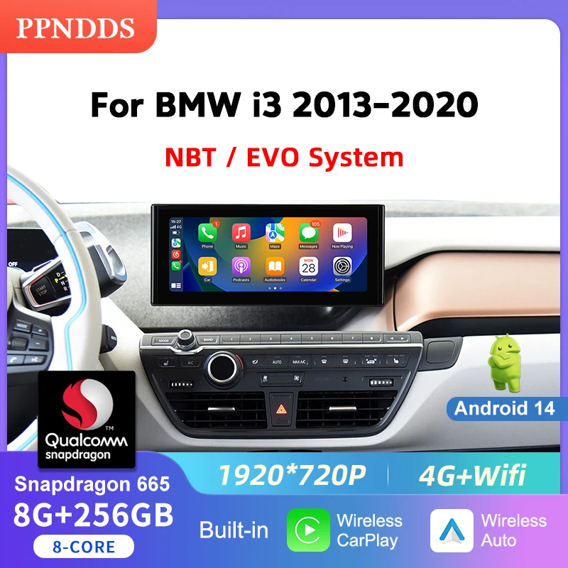 PPNDDS Android 14 Auto Radio CarPlay Touch Screen For BMW i3 NBT EVO System 2013-2020 Intelligent Multimedia Player GPS DSP
PPNDDS Android 14 Auto Radio CarPlay Touch Screen For BMW i3 NBT EVO System 2013-2020 Intelligent Multimedia Player GPS DSP