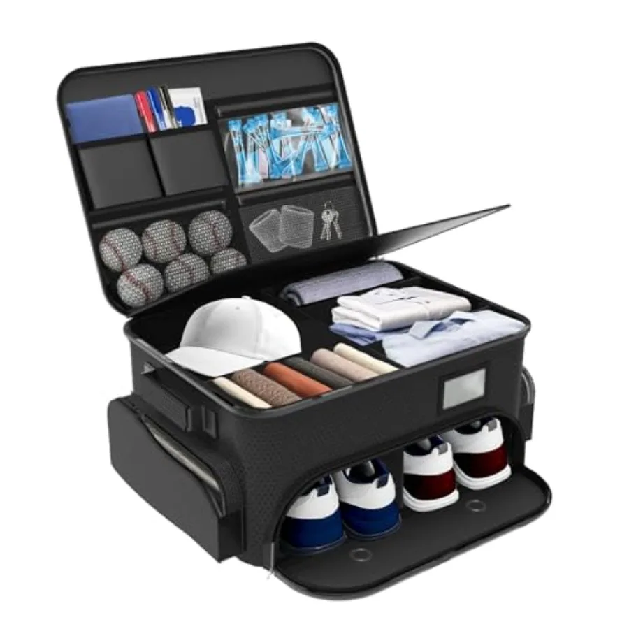 Golf Trunk Organizer Large 2-Layer Storage Bag with Ventilated Shoe Compartments for 2 Pairs Waterproof Foldable Golf Gear Orga
Golf Trunk Organizer Large 2-Layer Storage Bag with Ventilated Shoe Compartments for 2 Pairs Waterproof Foldable Golf Gear Orga