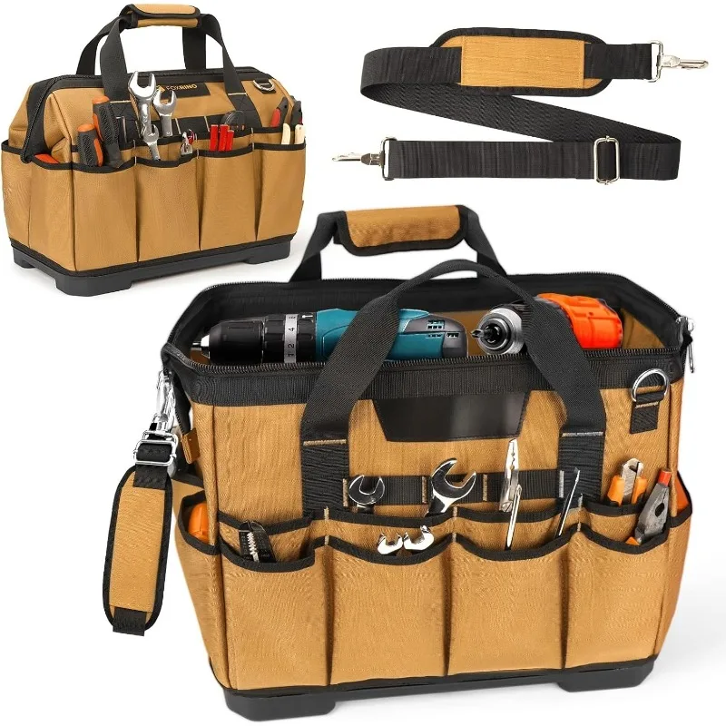 Heavy Duty Tool Bag 16-Inch, 42-Pocket Portable Empty Tool Box Organizer Storage, Anti-Collapse Toolbox Organization, 1200D Oxfo
Heavy Duty Tool Bag 16-Inch, 42-Pocket Portable Empty Tool Box Organizer Storage, Anti-Collapse Toolbox Organization, 1200D Oxfo