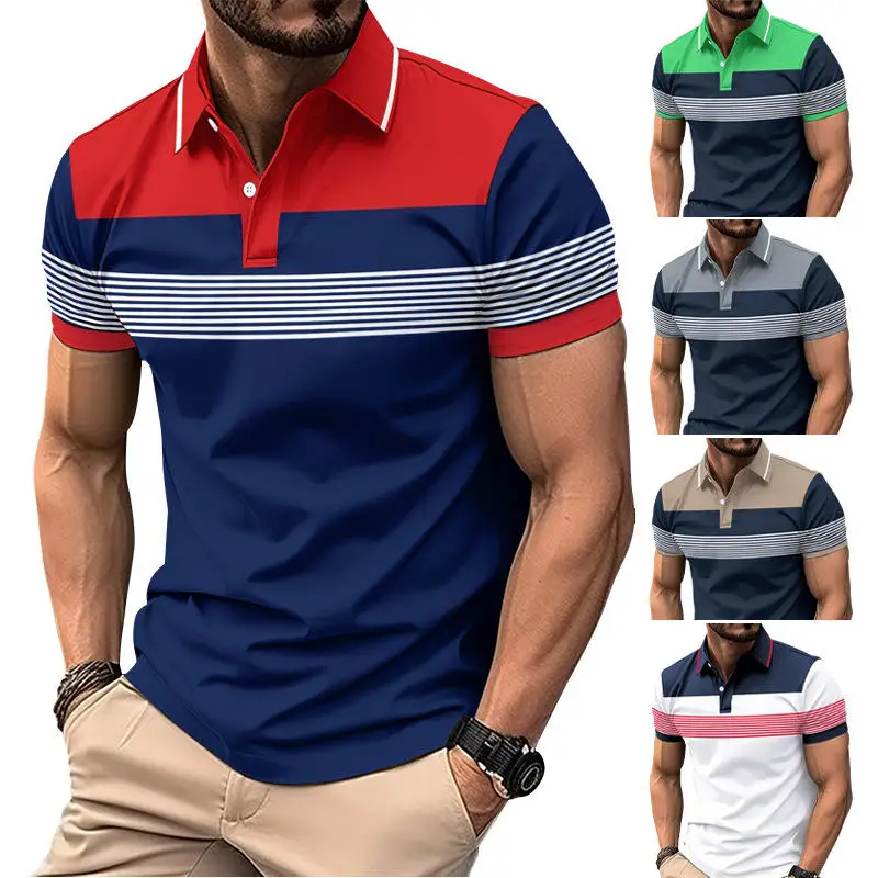 Men's Casual Striped Shirt 2024 Fashion Business Cotton Blend Top Versatile Comfortable Summer T-Shirt Male Upperwear
Men's Casual Striped Shirt 2024 Fashion Business Cotton Blend Top Versatile Comfortable Summer T-Shirt Male Upperwear