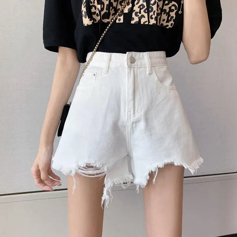White High Waist A-Line Wide Leg Short Jeans Women's Summer Fashion Loose Fit Hot Pants Trendy Denim Shorts plus Size
White High Waist A-Line Wide Leg Short Jeans Women's Summer Fashion Loose Fit Hot Pants Trendy Denim Shorts plus Size