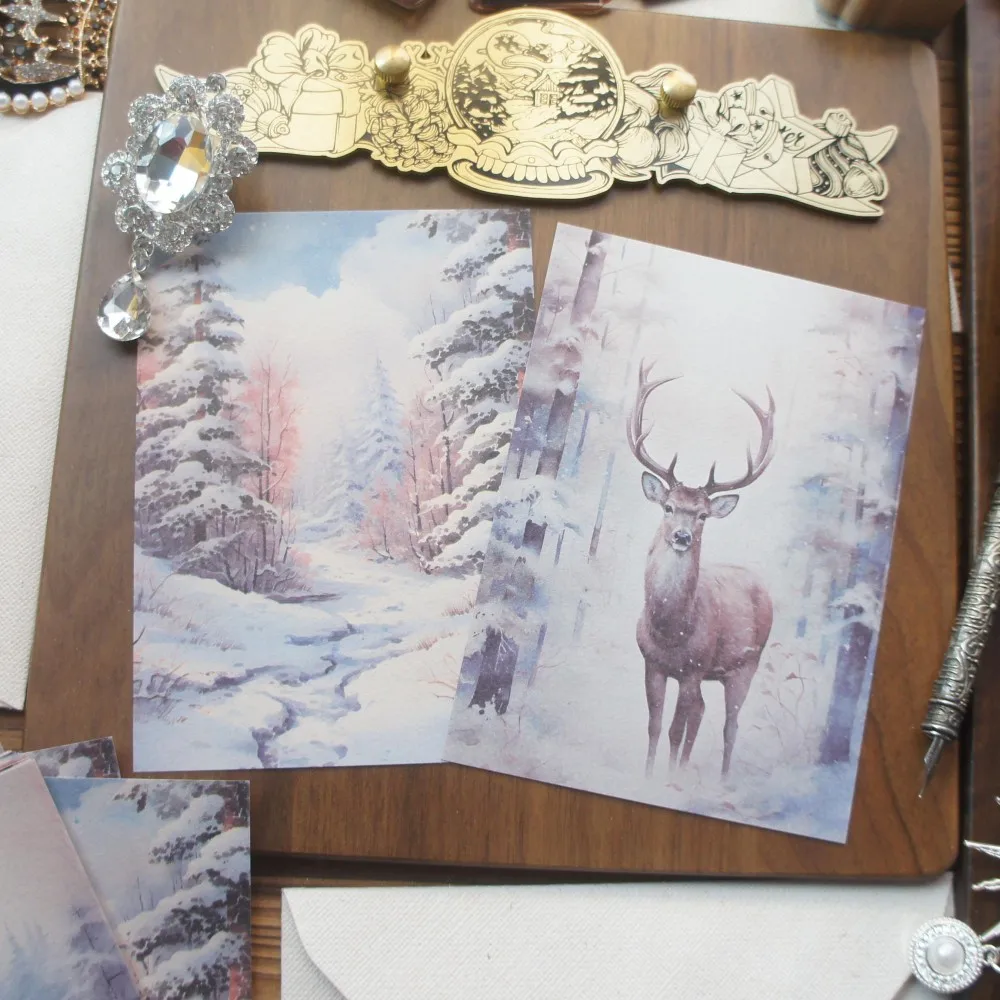 30pcs Snowy Forests and Towns in Winter Design Gift Decoration Paper Creative Craft Paper Scrapbooking Background DIY
30pcs Snowy Forests and Towns in Winter Design Gift Decoration Paper Creative Craft Paper Scrapbooking Background DIY