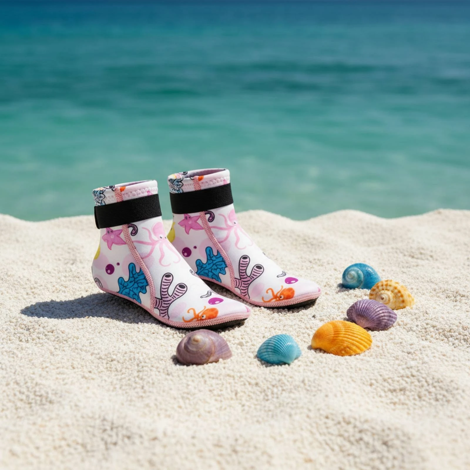 Kids Water Socks Sea-Creature Print Non-Slip Swim Socks Non Slip Swim Sock Low-Cut Aqua Sock Textured Sole for Snorkeling
Kids Water Socks Sea-Creature Print Non-Slip Swim Socks Non Slip Swim Sock Low-Cut Aqua Sock Textured Sole for Snorkeling