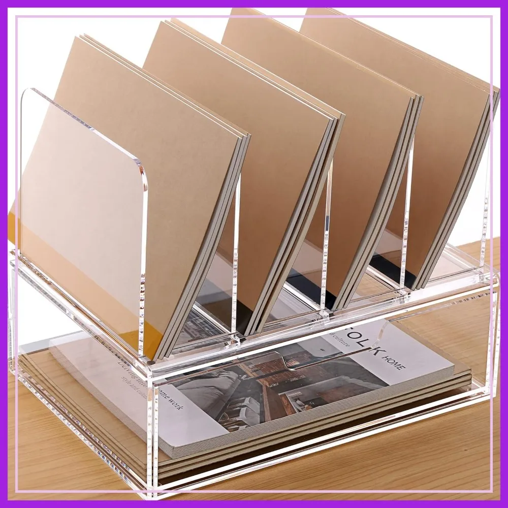 Acrylic Desk Organizer with Drawer, Clear File Organizer for Office Supplies Storage, 1 Pack
Acrylic Desk Organizer with Drawer, Clear File Organizer for Office Supplies Storage, 1 Pack