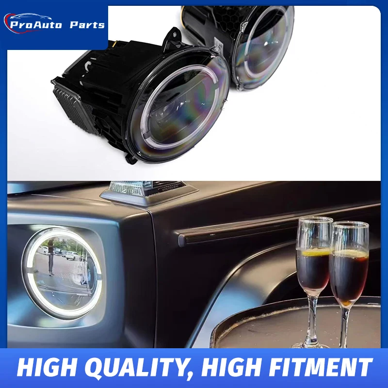 Дымчатые черные фары для G-класса W464/W465 G500 G450d, оригинальный заводской источник света для дымчато-черных высококачественных фар 
Дымчатые черные фары для G-класса W464/W465 G500 G450d, оригинальный заводской источник света для дымчато-черных высококачественных фар