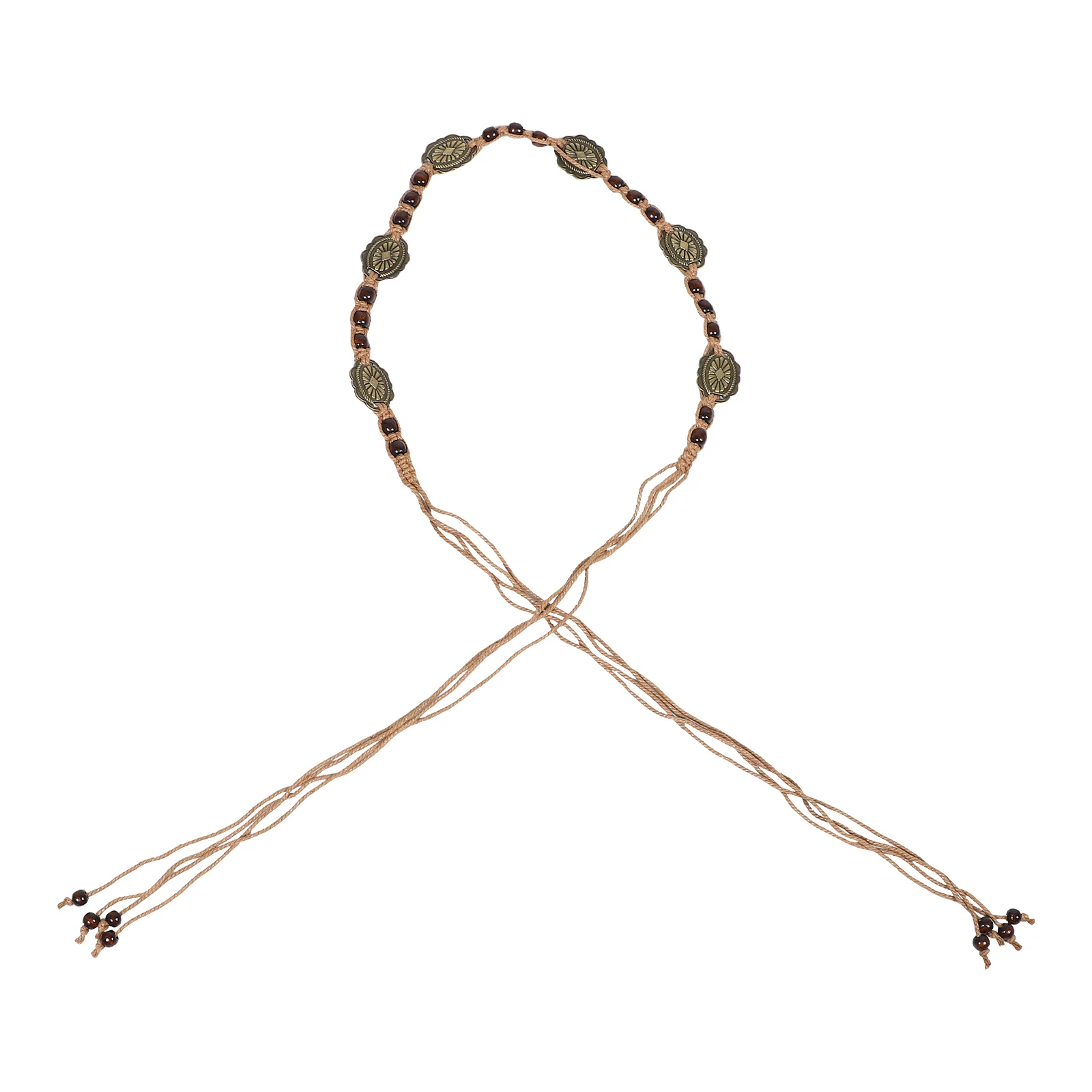 Boho Braided Rope Waist Belt Adjustable Western Beaded Wood Beads Belt for Dresses Skirts Casual Pants Trousers 
Boho Braided Rope Waist Belt Adjustable Western Beaded Wood Beads Belt for Dresses Skirts Casual Pants Trousers