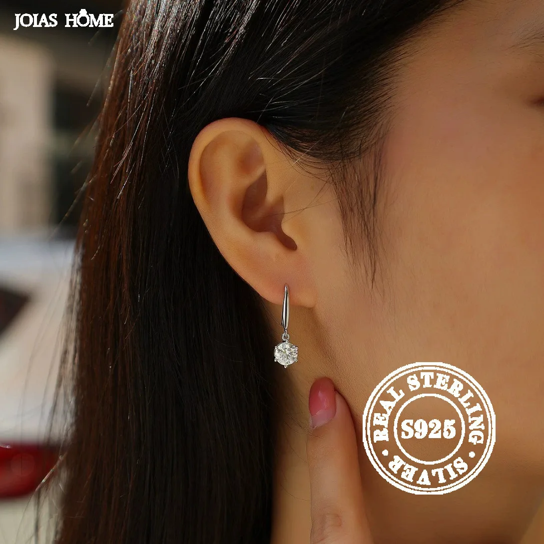 JOIAS HOME 100%925 Sterling Silver Moissanite Earrings 0.5 Carat With Certificate Minimalist Design Elegant Valentine's Day Gift
JOIAS HOME 100%925 Sterling Silver Moissanite Earrings 0.5 Carat With Certificate Minimalist Design Elegant Valentine's Day Gift