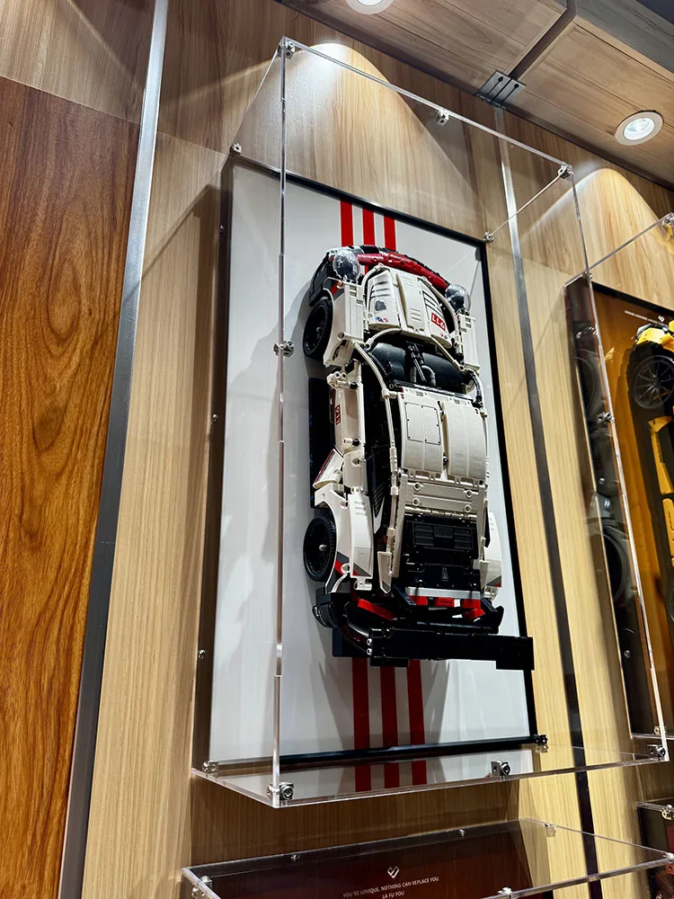 28“ Metal Display Wall Mount With Protective Cover for LEGO 42096, Wall Display Case for Porsche 911 RSR Building Blocks Car
28“ Metal Display Wall Mount With Protective Cover for LEGO 42096, Wall Display Case for Porsche 911 RSR Building Blocks Car