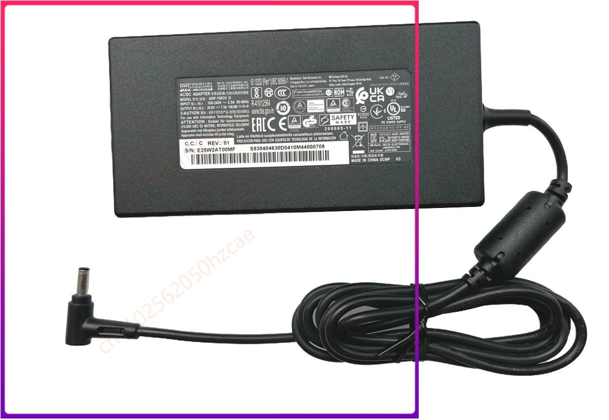 For Delta ADP-150CH D 20V 7.5A 150W AC Adapter Charger For MSI SWORD 15 A11UD-001US
For Delta ADP-150CH D 20V 7.5A 150W AC Adapter Charger For MSI SWORD 15 A11UD-001US