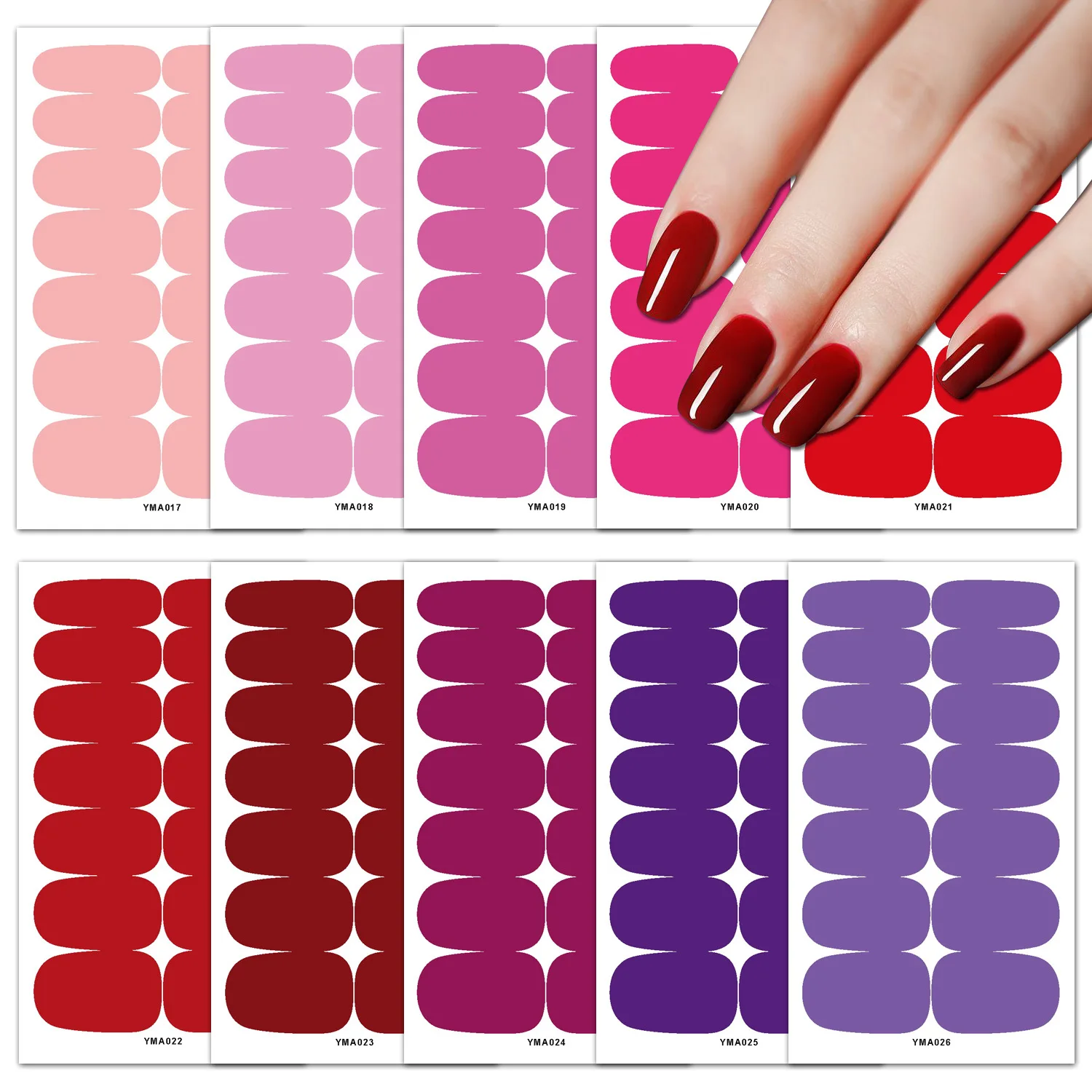 Solid Color Full Cover Nail Stickers Nail Decoration Nails Sticker Designer Self Adhesive Nail Sticker Creative Nail Art Sticker
Solid Color Full Cover Nail Stickers Nail Decoration Nails Sticker Designer Self Adhesive Nail Sticker Creative Nail Art Sticker